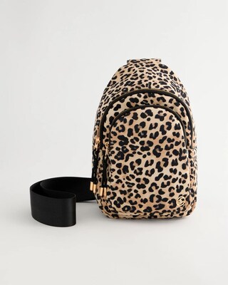 Animal Print Sling Backpack
