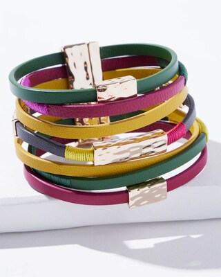 Leather Magnetic Bracelet