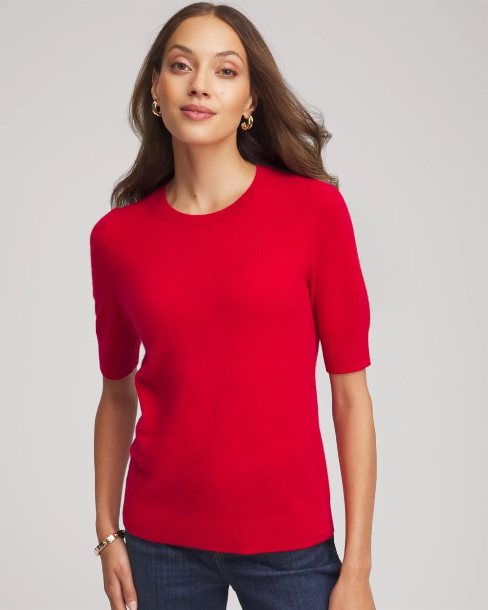 Crewneck Cashmere Pullover Sweater