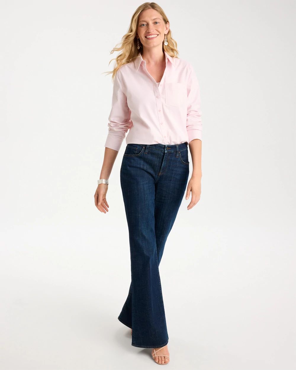 Cotton-Blend Oxford Shirt click to view larger image.