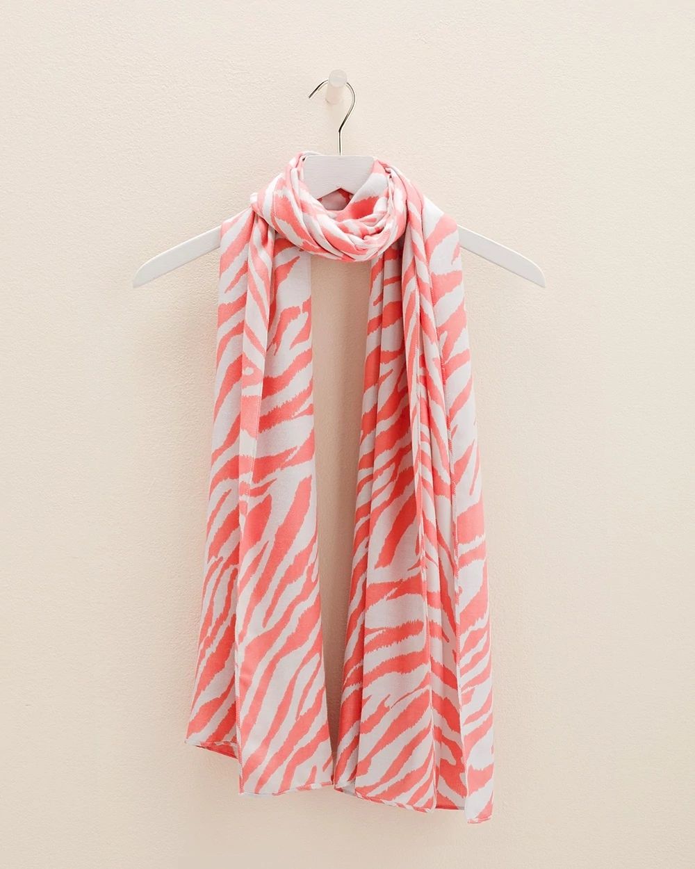 Zebra Print Oblong Scarf