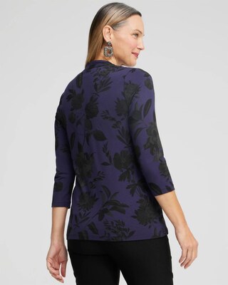 Floral 3/4 Sleeve Tee
