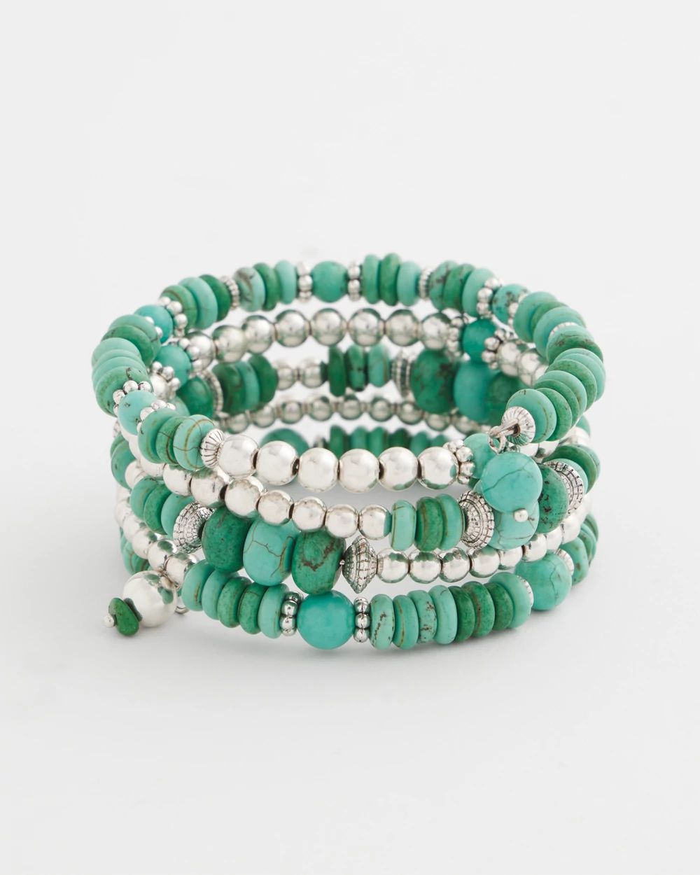 Turquoise Stone Wrap Bracelet