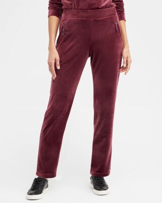 Zenergy Velour Zip Pocket Pants