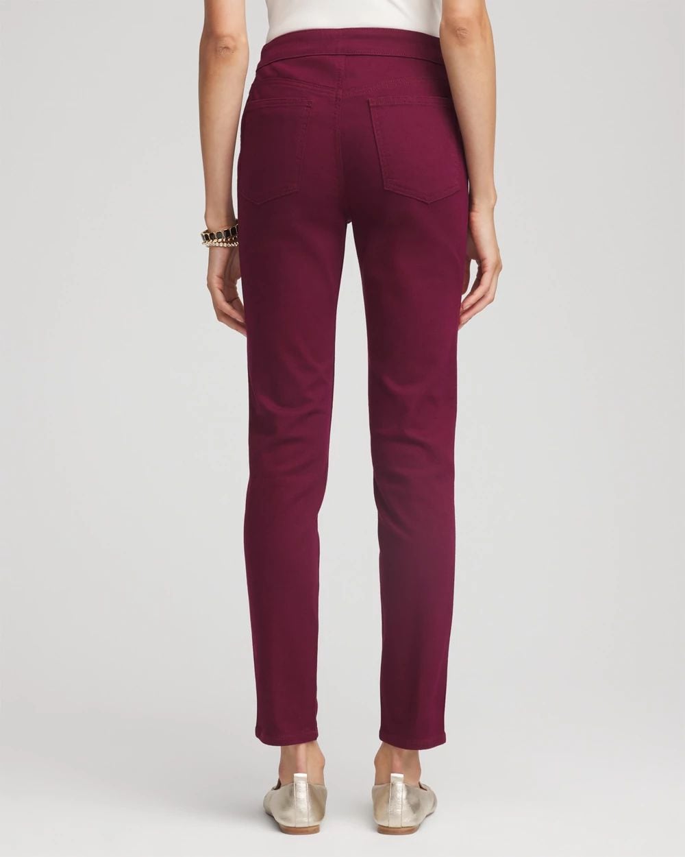 Pull-On Slim-Fit Ankle Jeggings click to view larger image.