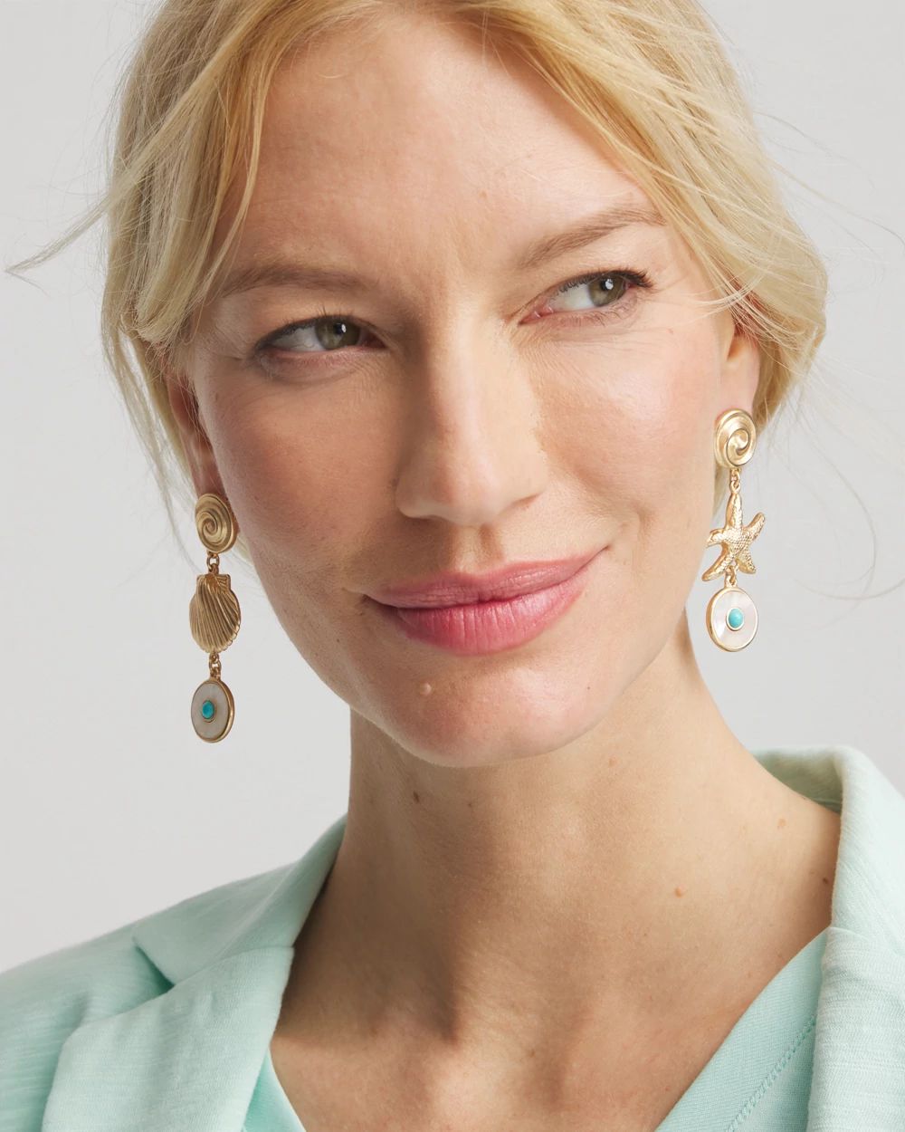 No Droop® Sea Life Mismatched Earrings