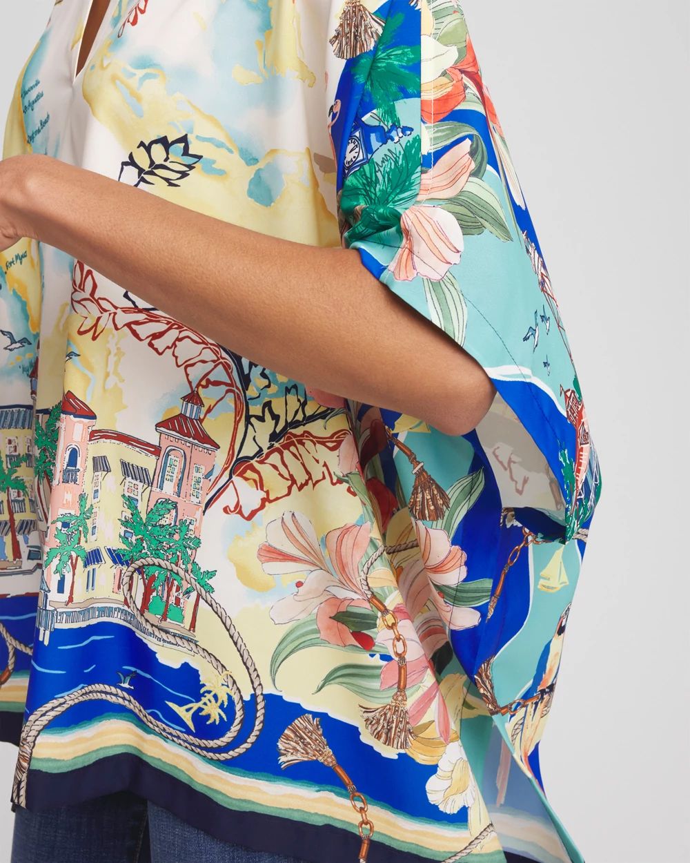 Sanibel Print Poncho