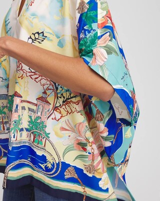 Sanibel Print Poncho