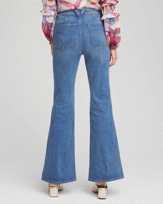 So Slimming® High Rise Flare Jeans click to view larger image.