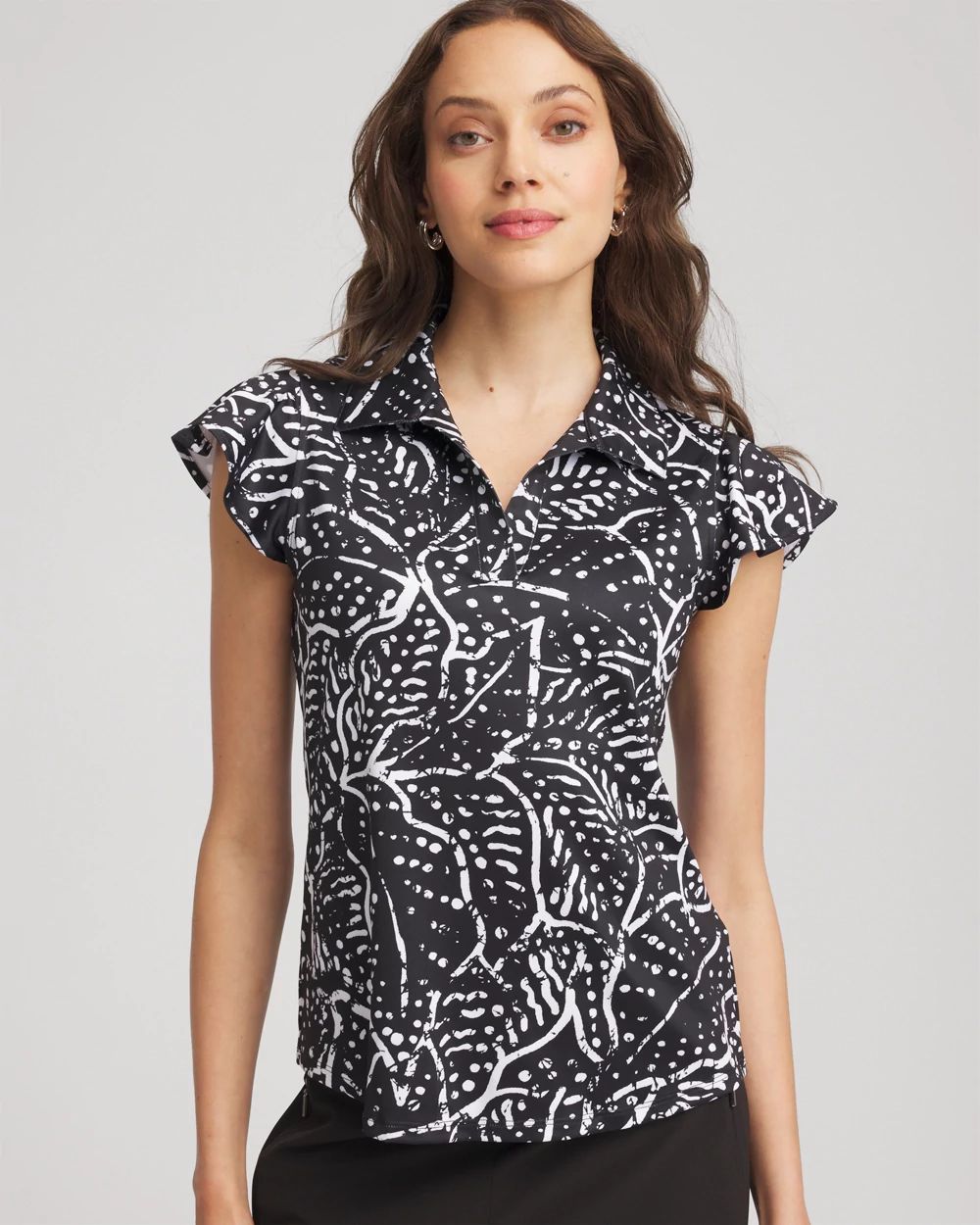 Zenergy® UPF Knit Printed Polo Top