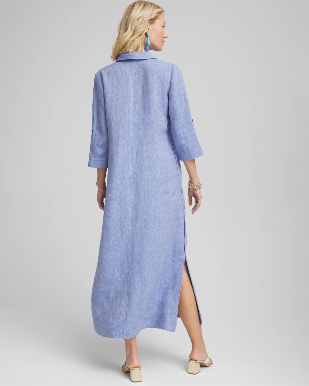 Maxi Linen Shirtdress