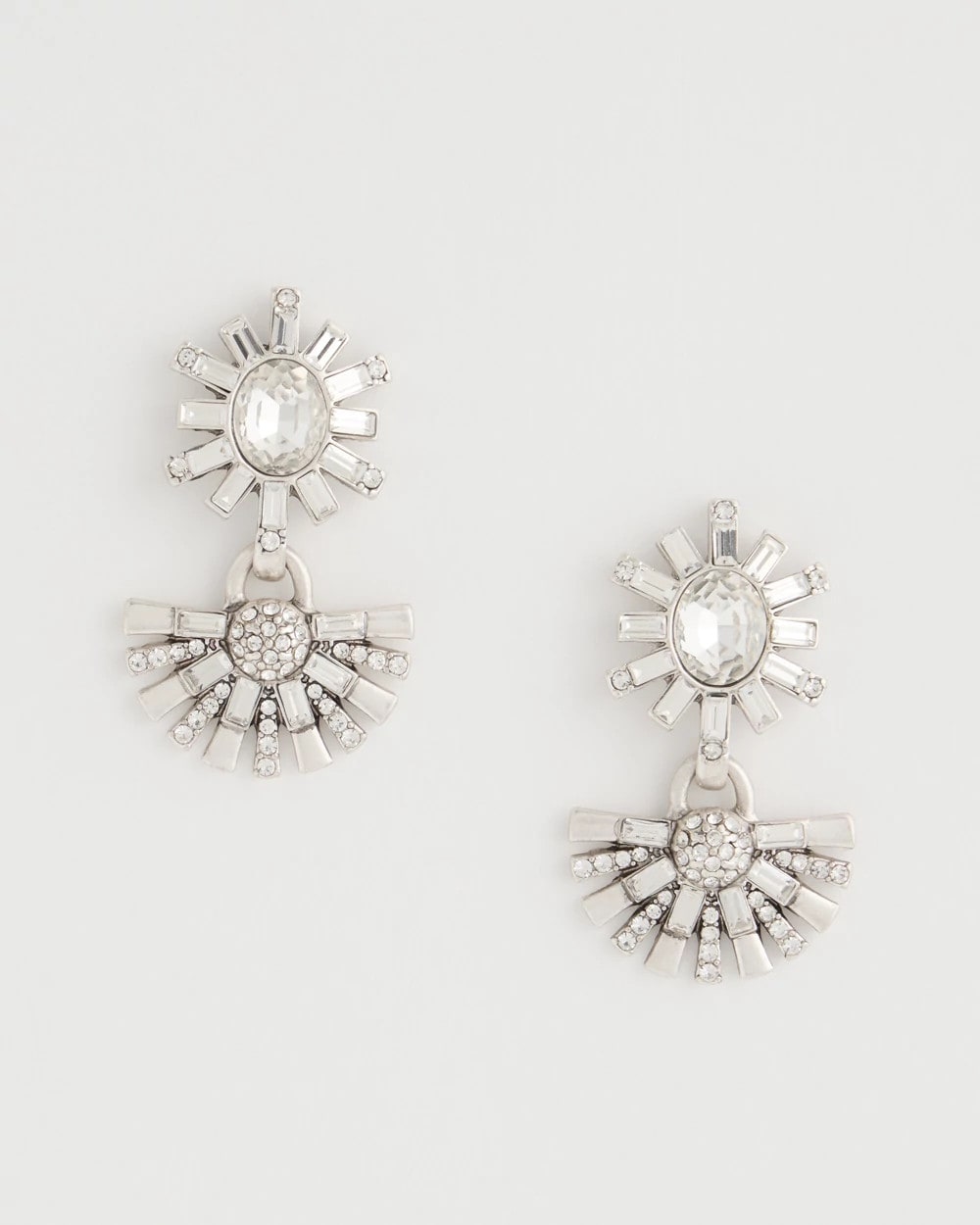 Faux Diamond Drop Earrings