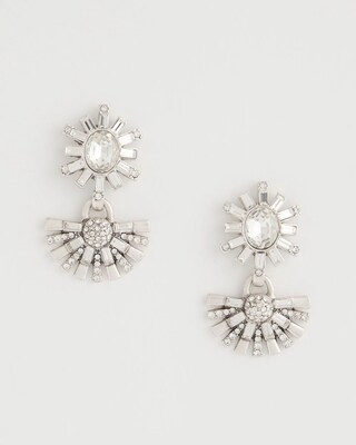 Faux Diamond Drop Earrings