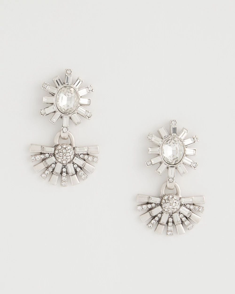 Faux Diamond Drop Earrings