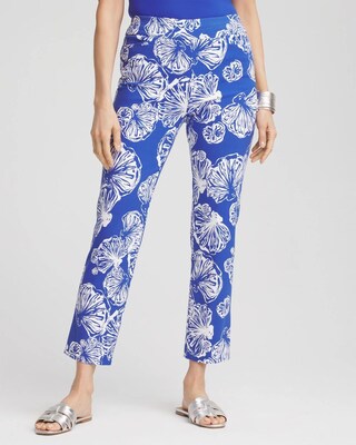 Brigitte™ Seashell Pull-On Cropped Pants click to view larger image.