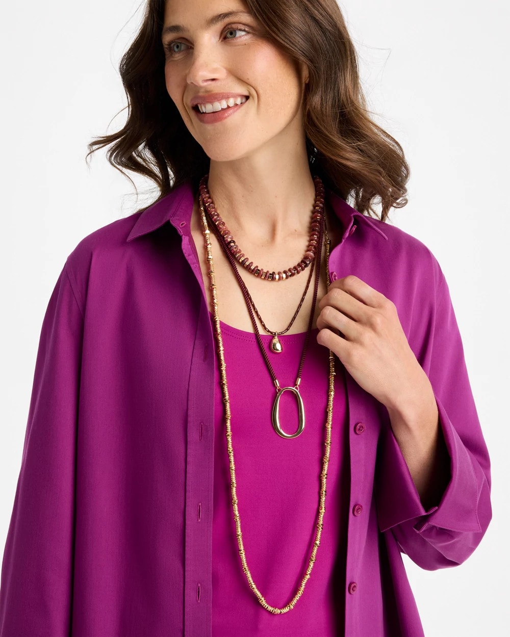Convertible Beaded Pendant Necklace