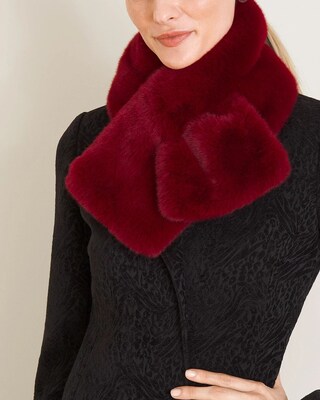 Faux-Fur Pull-Through Scarf