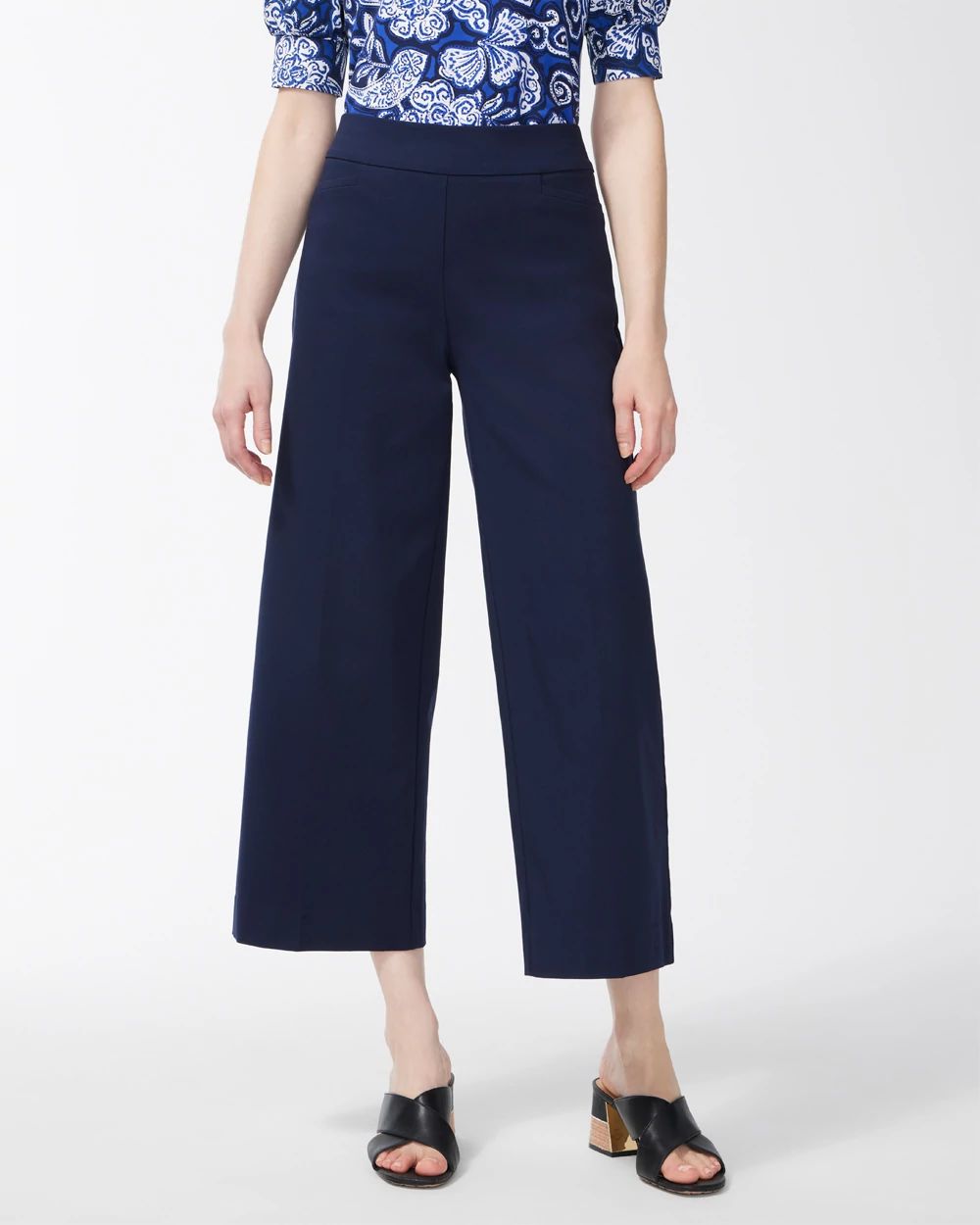 Brigitte™ Pull-On Wide Leg Cropped Pants