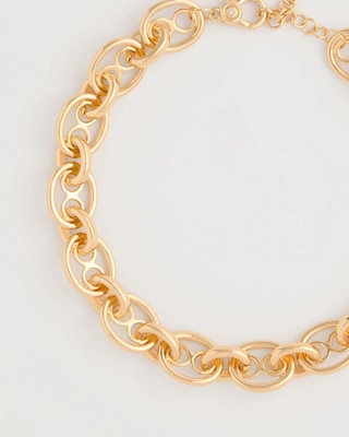 Mariner Goldtone Link Necklace click to view larger image.