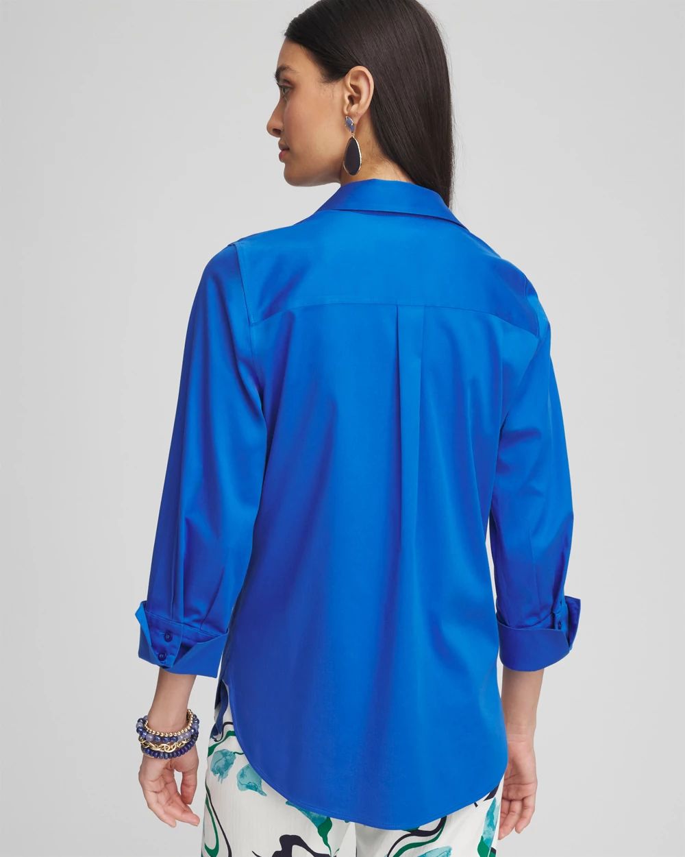 No Iron™ 3/4 Sleeve Stretch Shirt