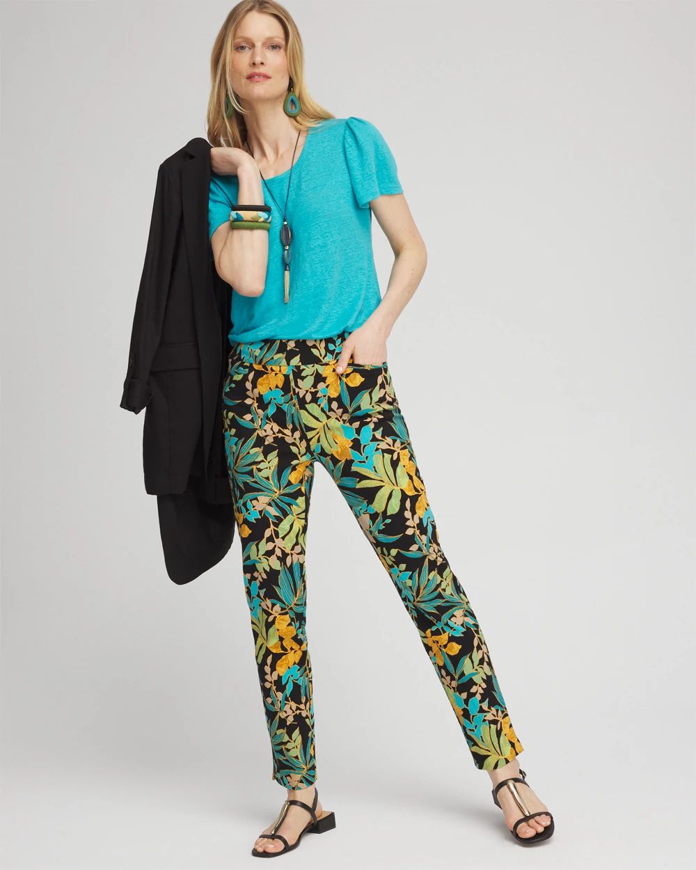 So Slimming® 180 Brigitte Palms Ankle Pants