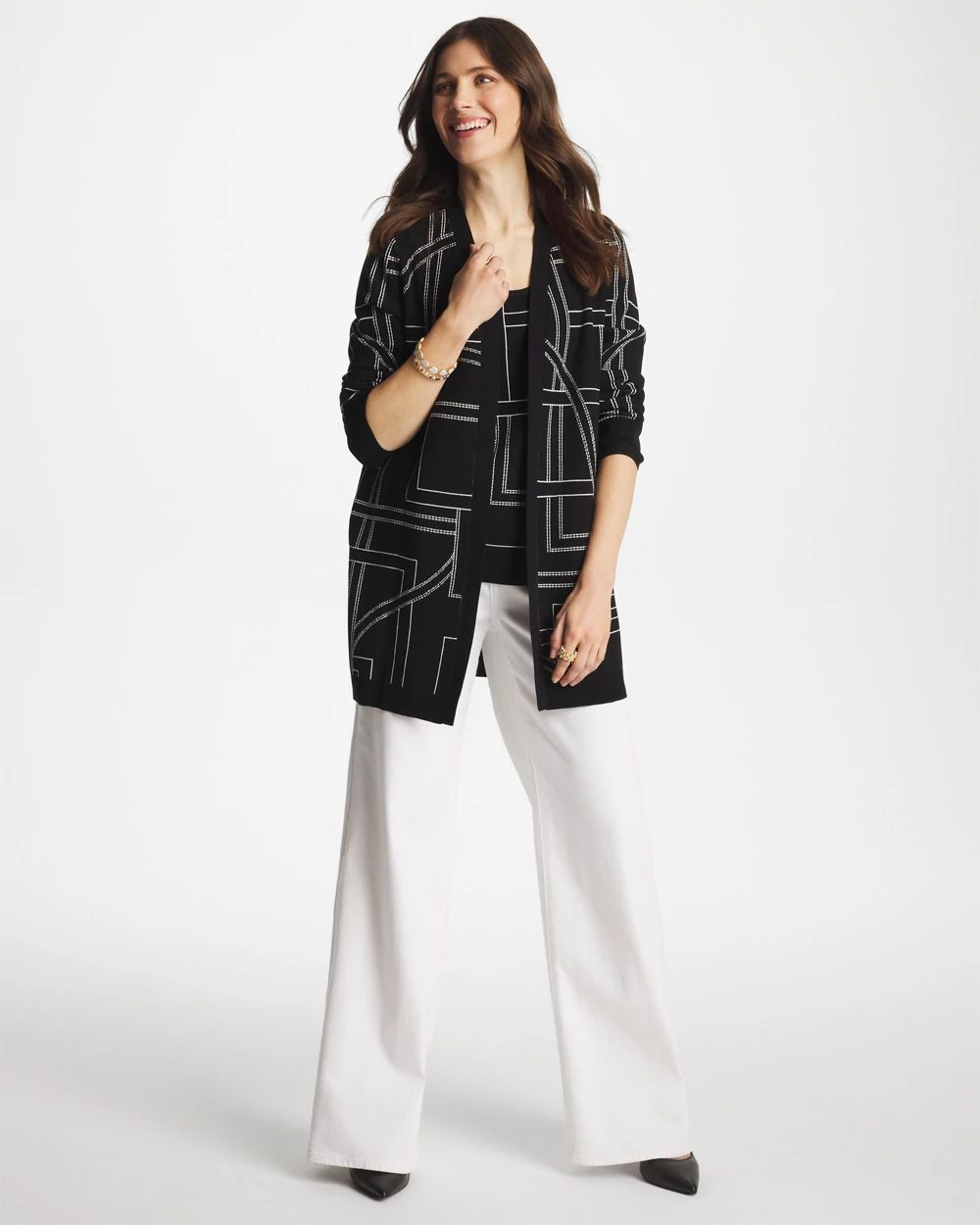 Ella Graphic Cardigan click to view larger image.