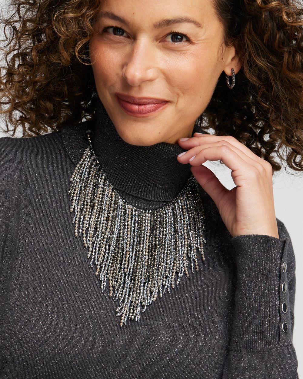 Fringe Bib Necklace