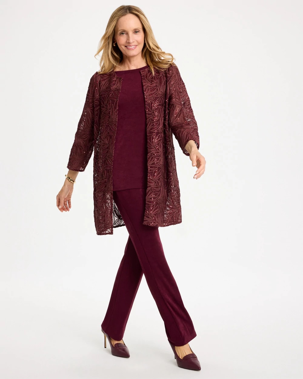 Chico's Travelers™ Pants In In Deep Merlot