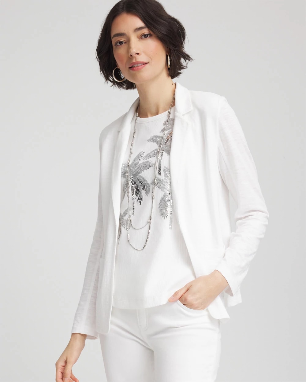 Slub Knit Blazer, photo 1 of 5
