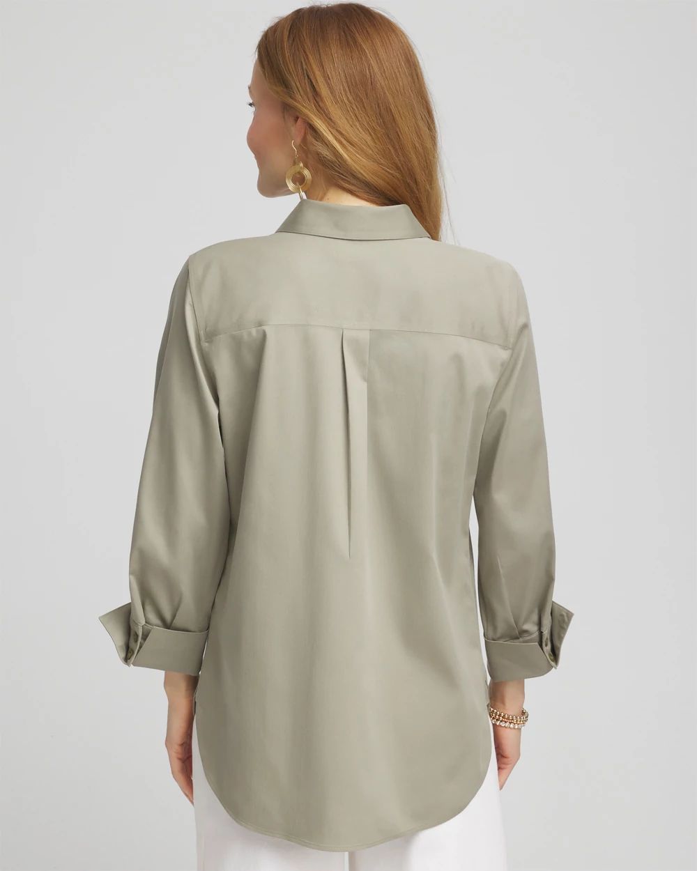 3/4 Sleeve Stretch Shirt click to view larger image.
