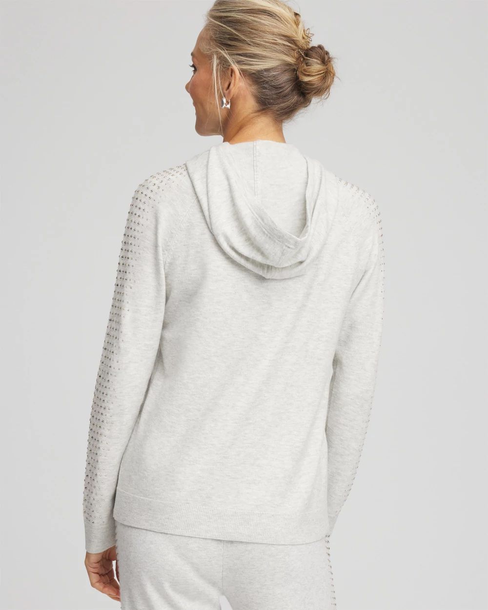 Zenergy® Luxe Cashmere Blend Rhinestone Hoodie