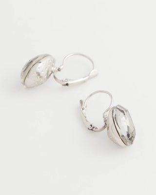 Hematite Gem Teardrop Earrings click to view larger image.