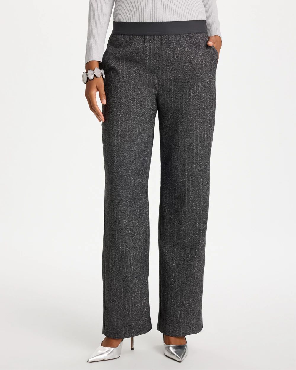 Shimmer Twill Pull-On Pants click to view larger image.