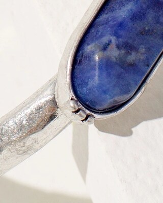 Sodalite Stone Cuff Bracelet