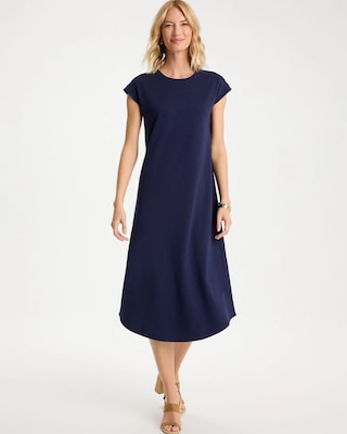 Soft-Stretch Cotton Slub Dress
