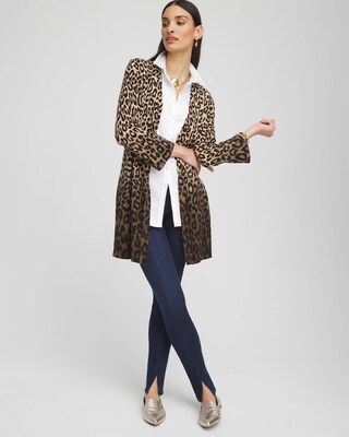 Front Slit Pull-On Ankle Jeggings