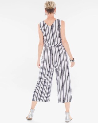 Gaucho Two-Piece Striped Jumpsuit