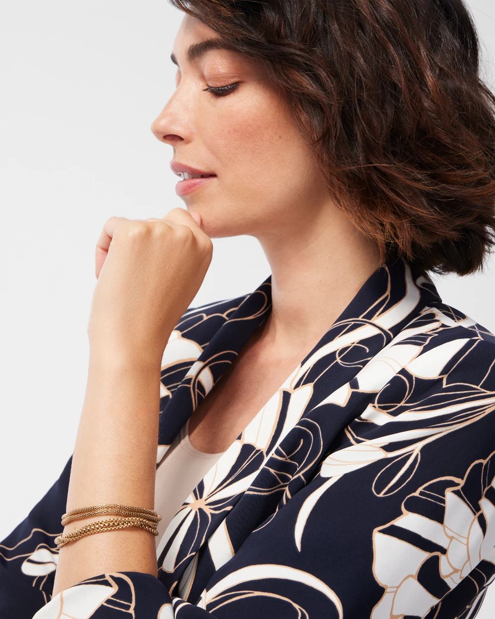Gold Tone Magnetic Bracelet