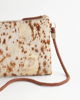Cow-Print-Motif Convertible Bag click to view larger image.