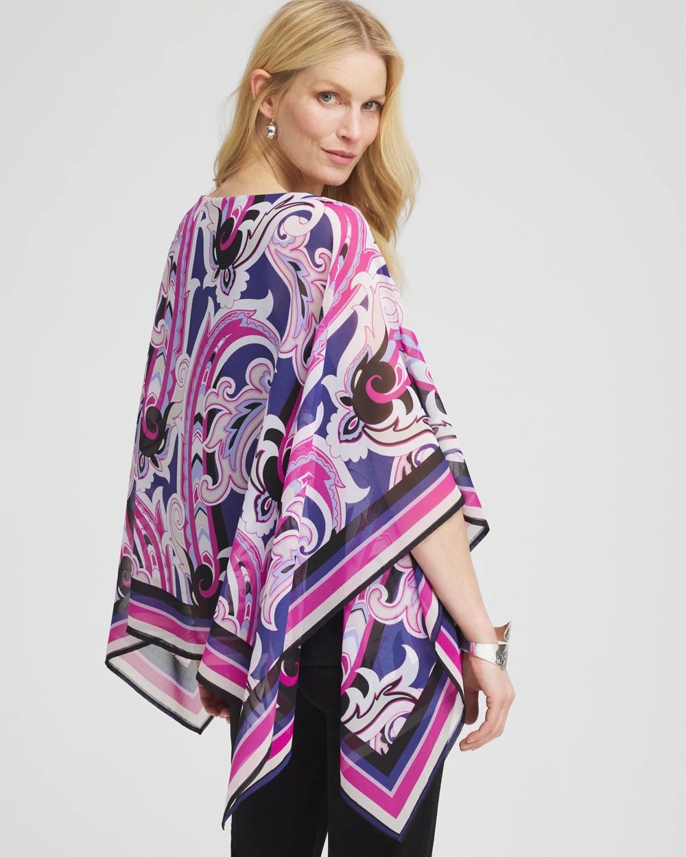 Travelers™ Paisley Chiffon Layered Top