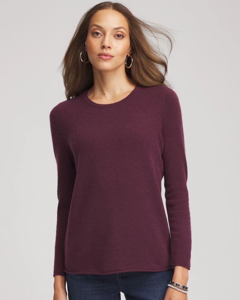 Crewneck Cashmere Pullover Sweater