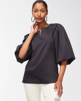 No Iron Stretch Pullover Top