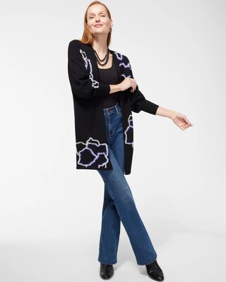 Floral Eyelash Cardigan