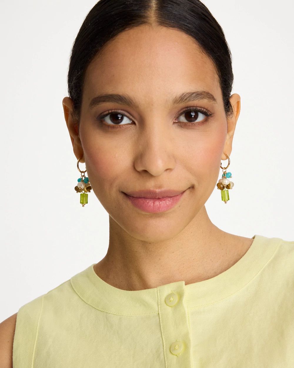 Multi-Colored Cluster Earrings