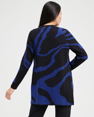 Blue Print Lurex Cardigan Sweater