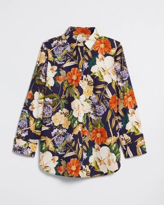 No Iron™ Stretch Floral Print Shirt