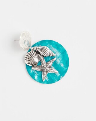 No Droop® Seashell Ocean Earrings click to view larger image.