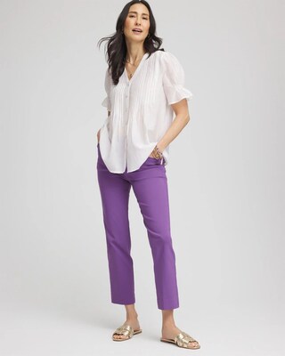Brigitte™ Pull-On Slim Cropped Pants click to view larger image.