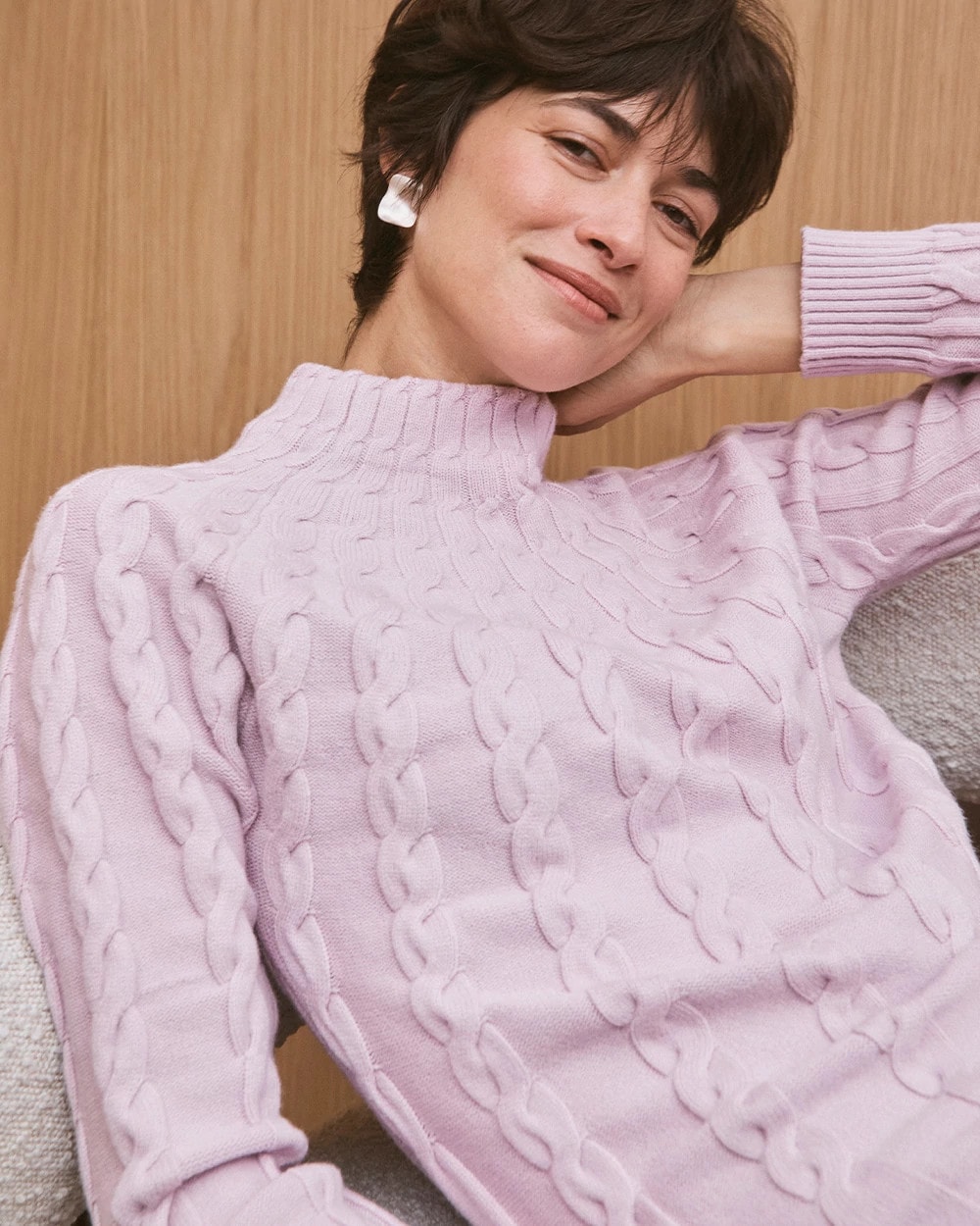 Zenergy® Luxe Cable Sweater