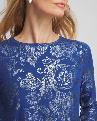 Touch of Cool™ Foil Swirl Layering Tee click to view larger image.
